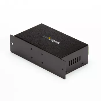 StarTech.com ST7200USBM teollinen 7-porttinen USB 2.0 -keskitin, metallikotelo, ESD- ja ylijännitesuoja, DIN-kiskoon/seinälle/pöydälle asennettava, 7–24 V DC, TAA-yhteensopiva, musta