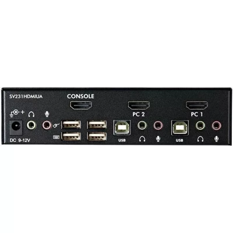 StarTech.com 2 portin USB HDMI KVM-kytkin äänellä ja USB 2.0 -keskittimellä