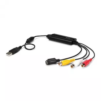 StarTech.com USB-videokaappausadapterikaapeli – S-Video/Composite USB 2.0 SD-videokaappauslaitekaapeli – TWAIN-tuki – analogia-digitaalimuunnin mediatallennukseen – vain Windows