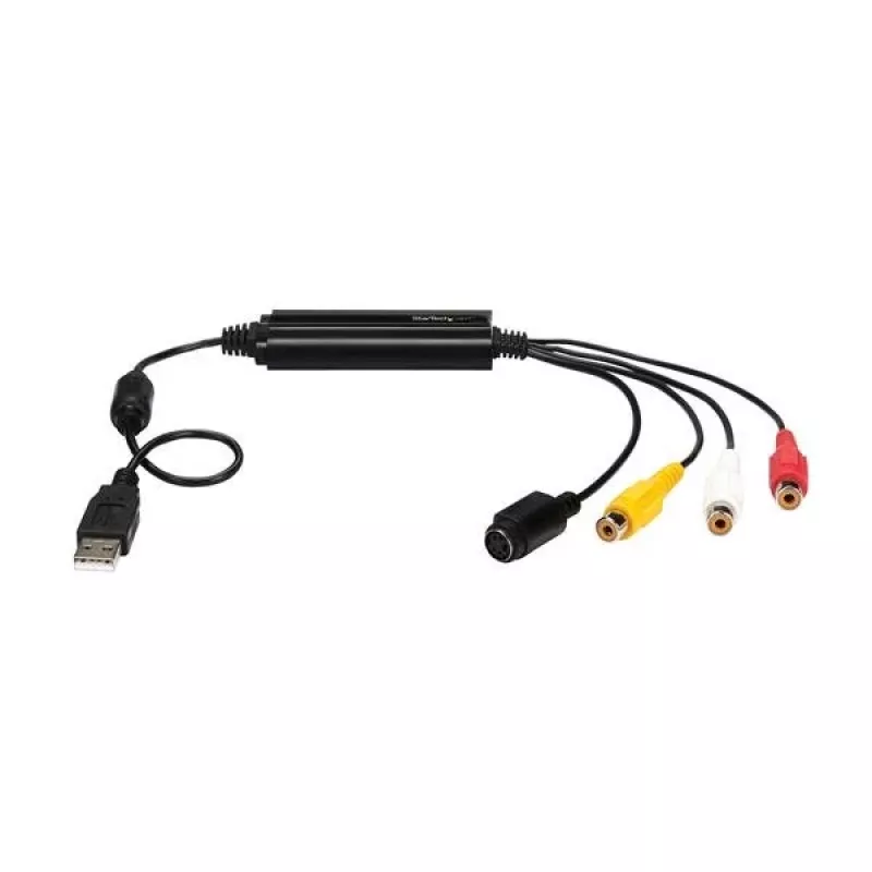 StarTech.com USB-videokaappausadapterikaapeli – S-Video/Composite USB 2.0 SD-videokaappauslaitekaapeli – TWAIN-tuki – analogia-digitaalimuunnin mediatallennukseen – vain Windows