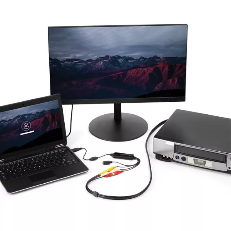 StarTech.com USB-videokaappausadapterikaapeli – S-Video/Composite USB 2.0 SD-videokaappauslaitekaapeli – TWAIN-tuki – analogia-digitaalimuunnin mediatallennukseen – vain Windows