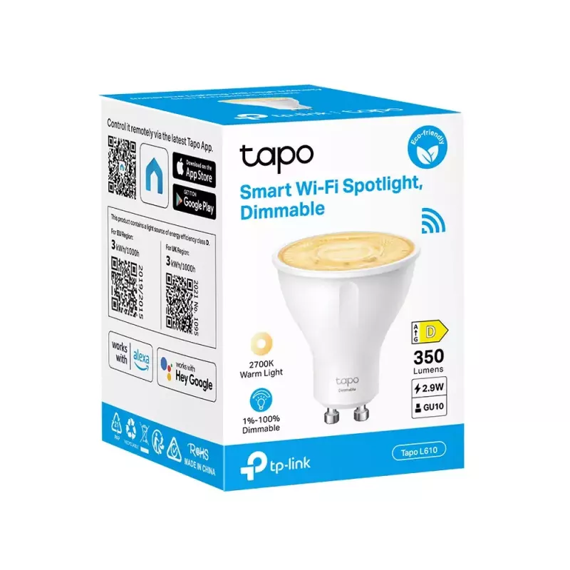 Älylamppu TP-Link Tapo L610 Wi-Fi himmennettävä valkoinen