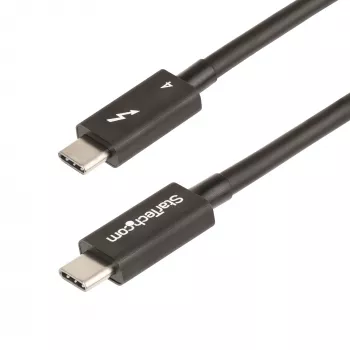 StarTech.com 3ft (1m) Thunderbolt 4 -kaapeli – 40 Gbit/s – 100 W PD – 4K/8K video – Intel-sertifioitu Thunderbolt-kaapeli – yhteensopiva USB4/Thunderbolt 3/USB 3.2/USB Type-C/DisplayPort