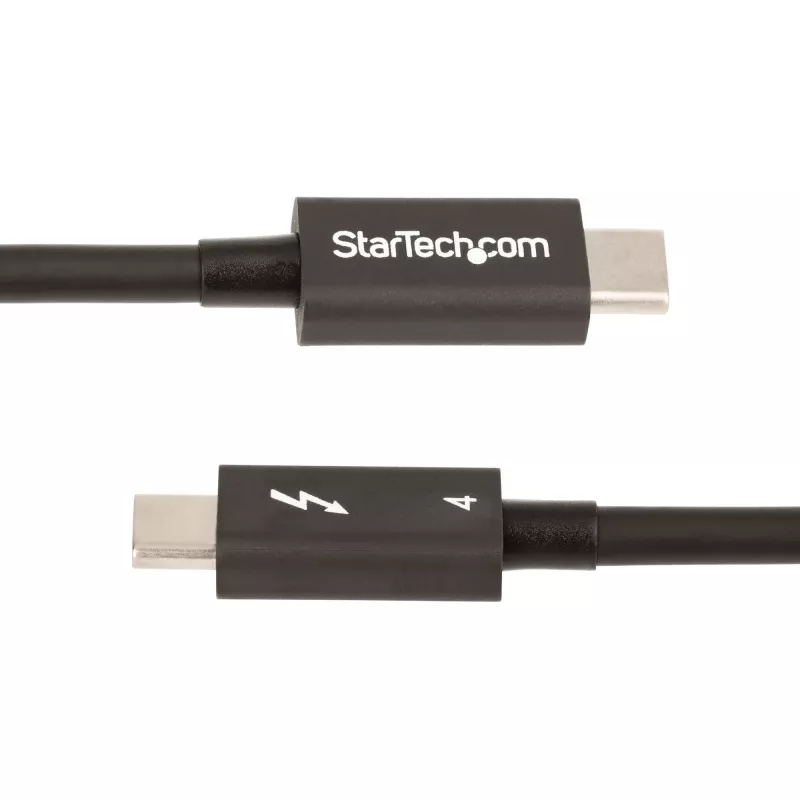 StarTech.com 3ft (1m) Thunderbolt 4 -kaapeli – 40 Gbit/s – 100 W PD – 4K/8K video – Intel-sertifioitu Thunderbolt-kaapeli – yhteensopiva USB4/Thunderbolt 3/USB 3.2/USB Type-C/DisplayPort
