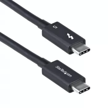 StarTech.com 3ft (1m) Thunderbolt 5 -kaapeli, 80 Gbit/s/enintään 120 Gbit/s, 240 W PD, 8K 60 Hz, sertifioitu Thunderbolt-kaapeli – yhteensopiva Thunderbolt 4/USB4/USB-C