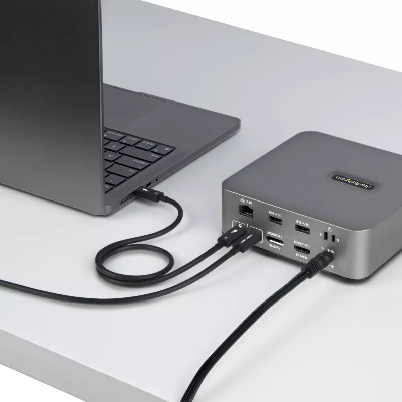StarTech.com 3ft (1m) Thunderbolt 5 -kaapeli, 80 Gbit/s/enintään 120 Gbit/s, 240 W PD, 8K 60 Hz, sertifioitu Thunderbolt-kaapeli – yhteensopiva Thunderbolt 4/USB4/USB-C
