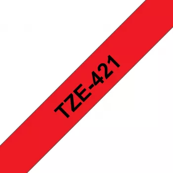 Brother TZE-421 merkintänauha musta punaiselle