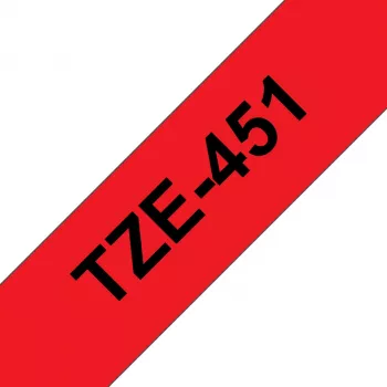 Brother TZE-451 merkintänauha musta punaiselle TZ