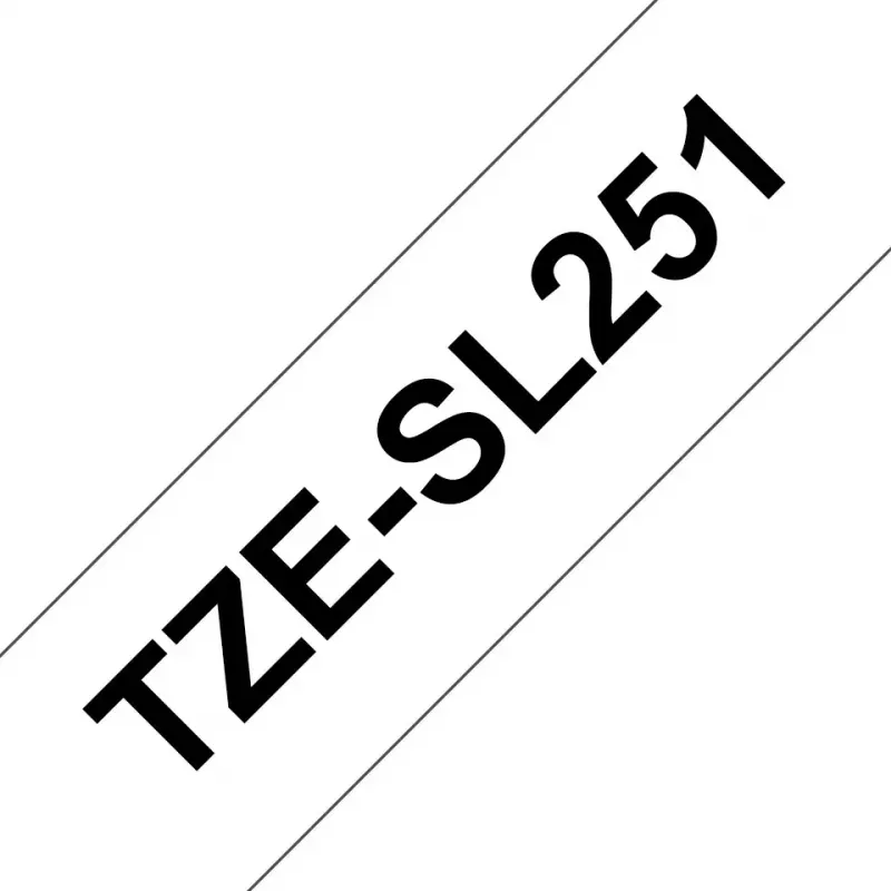 Brother TZESL251 merkintänauha musta valkoiselle