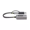 StarTech.com 2.5GbE USB-C - Ethernet-sovitin USB-A-muuntimella, NBASE-T NIC, USB 3.0 Type-C 2.5/1G moninopeusverkko, Thunderbolt-yhteensopiva, Windows & Mac