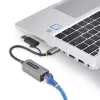 StarTech.com 2.5GbE USB-C - Ethernet-sovitin USB-A-muuntimella, NBASE-T NIC, USB 3.0 Type-C 2.5/1G moninopeusverkko, Thunderbolt-yhteensopiva, Windows & Mac