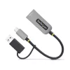 StarTech.com 2.5GbE USB-C - Ethernet-sovitin USB-A-muuntimella, NBASE-T NIC, USB 3.0 Type-C 2.5/1G moninopeusverkko, Thunderbolt-yhteensopiva, Windows & Mac