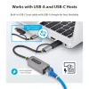 StarTech.com 2.5GbE USB-C - Ethernet-sovitin USB-A-muuntimella, NBASE-T NIC, USB 3.0 Type-C 2.5/1G moninopeusverkko, Thunderbolt-yhteensopiva, Windows & Mac