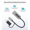 StarTech.com 2.5GbE USB-C - Ethernet-sovitin USB-A-muuntimella, NBASE-T NIC, USB 3.0 Type-C 2.5/1G moninopeusverkko, Thunderbolt-yhteensopiva, Windows & Mac