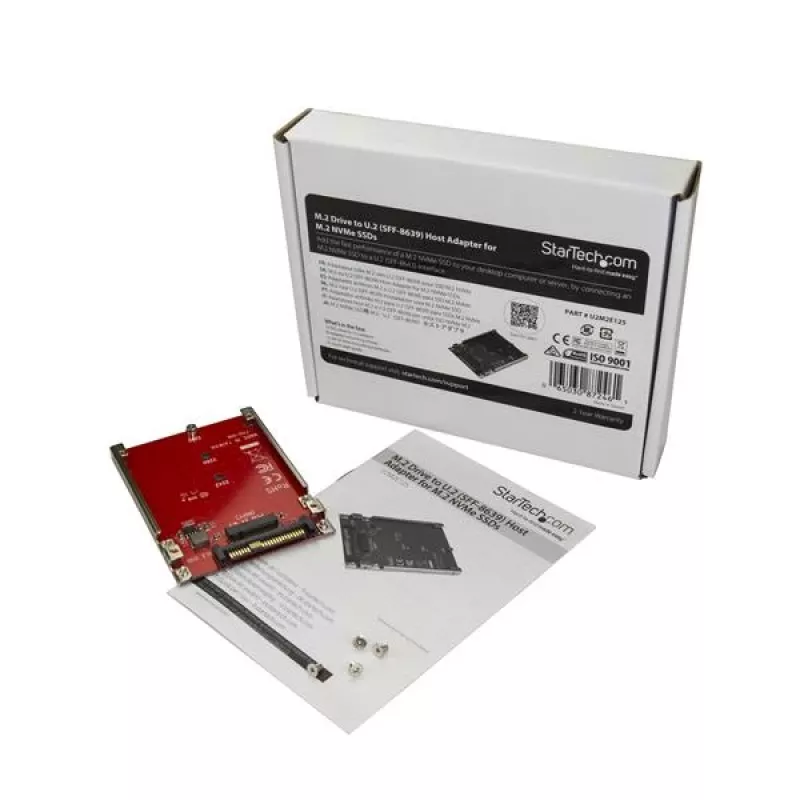 StarTech.com M.2-asema-U.2-(SFF-8639)-isäntäsovitin M.2-PCIe-NVMe-SSD-asemille
