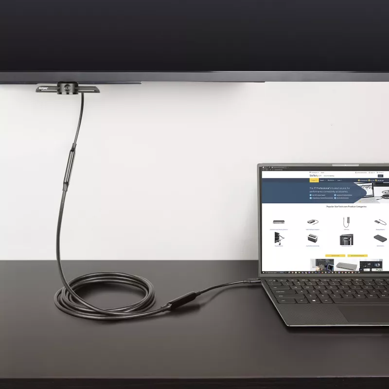 StarTech.com 3 m (10 ft) aktiivinen USB-C-kaapeli, USB 3.2 Gen 2 10 Gbit/s, pitkä USB Type-C -tiedonsiirtokaapeli, 60 W Power Delivery, 8K 60 Hz, DP 1.4 Alt-tila HBR3/HDR10/MST/DSC 1.2/HDCP 2.2 – USB-C–USB-C-kaapeli