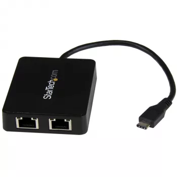 StarTech.com USB-C - kaksois-Gigabit Ethernet -sovitin USB (Type-A) -liitännällä