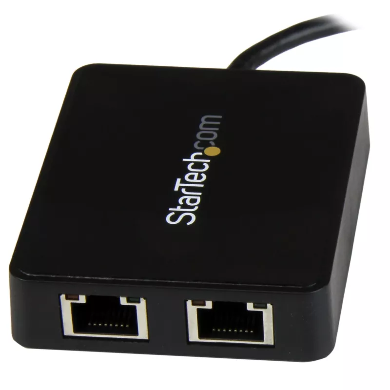 StarTech.com USB-C - kaksois-Gigabit Ethernet -sovitin USB (Type-A) -liitännällä