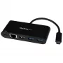 StarTech.com USB-C - Ethernet-sovitin 3-porttisella USB 3.0 -keskittimellä ja Power Deliveryllä