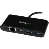 StarTech.com USB-C - Ethernet-sovitin 3-porttisella USB 3.0 -keskittimellä ja Power Deliveryllä