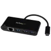 StarTech.com USB-C - Ethernet-sovitin 3-porttisella USB 3.0 -keskittimellä ja Power Deliveryllä