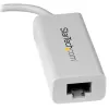 StarTech.com USB-C - Gigabit-verkkosovitin - valkoinen, johdollinen, USB Type-C, Ethernet, 5000 Mbit/s, valkoinen