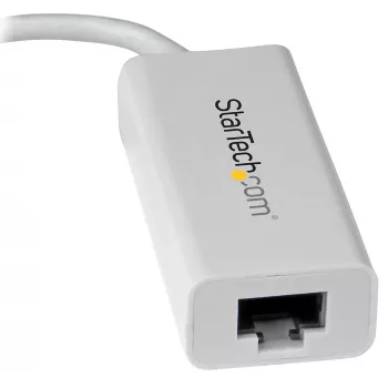 StarTech.com USB-C - Gigabit-verkkosovitin - valkoinen, johdollinen, USB Type-C, Ethernet, 5000 Mbit/s, valkoinen