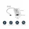 StarTech.com USB-C - Gigabit-verkkosovitin - valkoinen, johdollinen, USB Type-C, Ethernet, 5000 Mbit/s, valkoinen