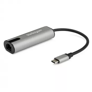StarTech.com 2.5GbE USB-C - Ethernet-sovitin NBASE-T NIC – USB 3.0 Type-C 2,5/1 Gigabit/100 Mbit/s moninopeusverkko/USB 3.1 kannettava-RJ45/LAN Thunderbolt 3 -yhteensopiva/MacBook Pro Surface