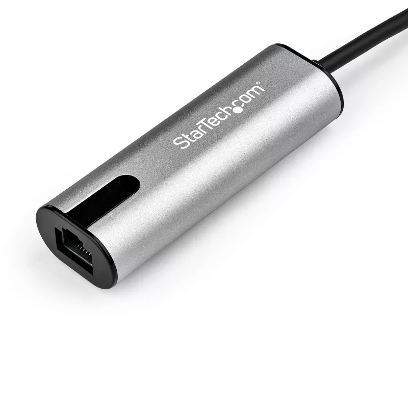StarTech.com US2GC30 USB-C – 2,5 Gigabitin Ethernet-sovitin, USB 3.0, NBASE-T, 2.5GBASE-T, RJ45, 10/100/1000/2500 Mbps, musta/avaruudenharmaa