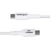 StarTech.com 2m USB-A–USB-C-latauskaapeli, lataus & synkronointi, 3A, USB 2.0, TPE-päällyste - valkoinen USB-latauskaapeli