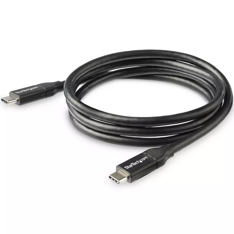 StarTech.com USB-C–USB-C-kaapeli 5A PD:llä – M/M – 1 m – USB 2.0 – USB-IF-sertifioitu