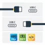 StarTech.com USB-C–USB-C-kaapeli 5 A PD:llä – M/M – valkoinen – 2 m – USB 2.0 – USB-IF-sertifioitu