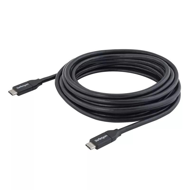 StarTech.com USB-C-kaapeli Power Deliveryllä (5A) - M/M - 4 m (13 jalkaa) - USB 2.0 - USB-IF-sertifioitu