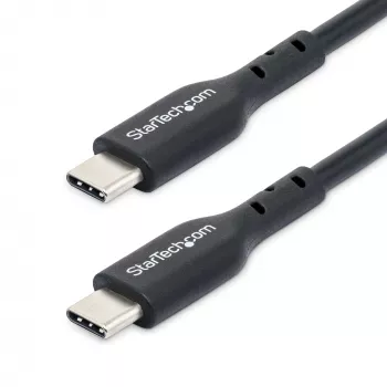 StarTech.com 2 m USB-C-latauskaapeli, USB-C-kaapeli, USB 2.0 Type-C -kannettavan latauskaapeli, 60 W 3 A Power Delivery, TPE-päällyste, USB-C-datansiirtokaapeli, M/M