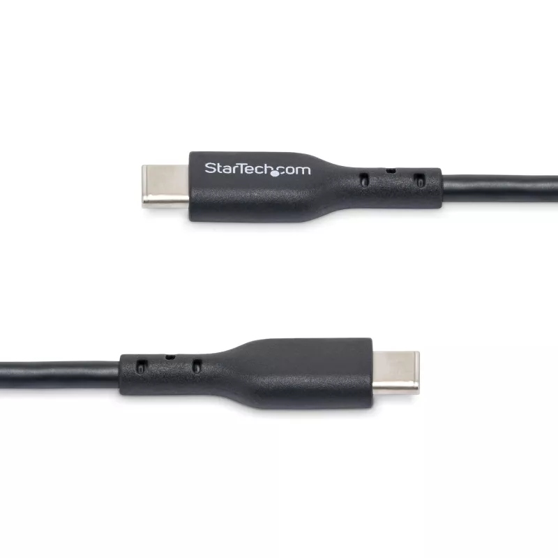 StarTech.com 3m (9.8ft) USB-C-laturikaapeli, USB-C-kaapeli, USB 2.0 Type-C kannettavan laturikaapeli, 60W 3A Power Delivery, TPE-päällyste, USB-C-datansiirtokaapeli, M/M