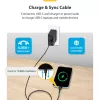 StarTech.com 3m (9.8ft) USB-C-laturikaapeli, USB-C-kaapeli, USB 2.0 Type-C kannettavan laturikaapeli, 60W 3A Power Delivery, TPE-päällyste, USB-C-datansiirtokaapeli, M/M