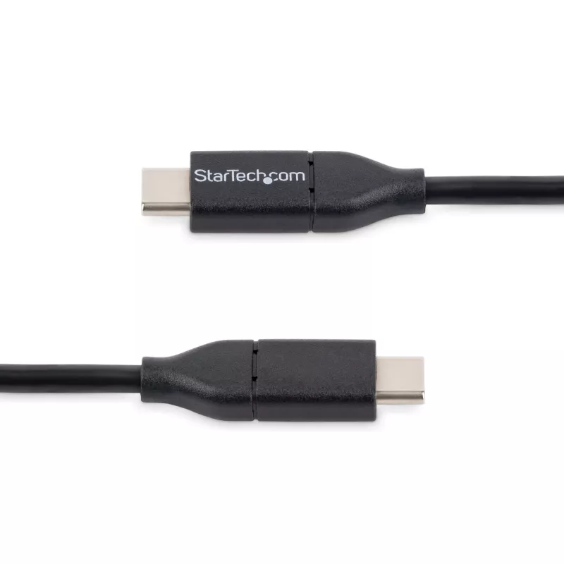 StarTech.com USB-C-kaapeli - M/M - 0,5 m - USB 2.0, 0,5 m, USB-C, USB-C, USB 2.0, uros/uros, musta