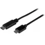 StarTech.com USB2CUB50CM USB-C – Micro-USB B -kaapeli, uros–uros, USB 2.0, Thunderbolt 3 -yhteensopiva, 0,5 m, musta