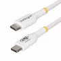 StarTech.com 1m valkoinen USB-C-laturikaapeli, USB-IF-sertifioitu USB-C-kaapeli, 240W PD EPR, USB 2.0 Type-C kannettavan laturikaapeli, USB-C-datansiirtokaapeli, TPE-päällyste