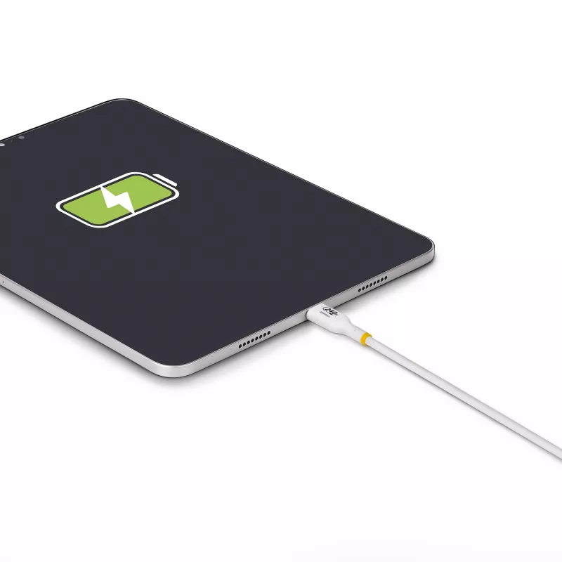 StarTech.com 2m valkoinen USB-C-laturikaapeli, USB-IF-sertifioitu USB-C-kaapeli, 240W PD EPR, USB 2.0 Type-C kannettavan laturikaapeli, USB-C-datakaapeli, TPE-päällyste