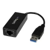 StarTech.com USB 3.0 – Gigabit Ethernet -verkkosovitin, 10/100/1000 Mbit/s, USB–RJ45, USB 3.0 – LAN-sovitin, USB 3.0 Ethernet -sovitin (GbE), TAA-yhteensopiva