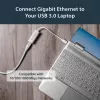 StarTech.com USB 3.0 – Gigabit-verkkosovitin - hopea, johdollinen, USB, Ethernet, 2000 Mbit/s, hopea
