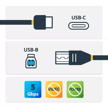 StarTech.com USB-C–USB-B-kaapeli - M/M - 2 m - USB 3.0