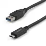 StarTech.com USB31AC1M USB-A – USB-C -kaapeli, uros–uros, USB 3.1, 10 Gbps, 1 m (3 ft), musta