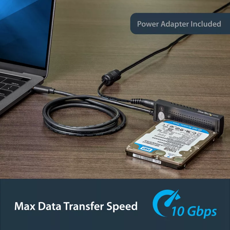 StarTech.com USB 3.1 (10 Gbps) -sovitinkaapeli 2,5 tuuman/3,5 tuuman SATA-asemille – USB-C