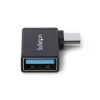 StarTech.com kulmikas USB-C–USB-A-sovitin, USB 5 Gbit/s, kompakti USB-C-uros – USB-A-naaras -sovitin, metallikotelo, uros/naaras
