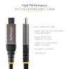 StarTech.com 3ft (1 m) USB-C-kaapeli 10 Gbit/s – USB-IF-sertifioitu USB-C-kaapeli – USB 3.1 Type-C-kaapeli – 100W (5A) Power Delivery -lataus, DP Alt -tila – USB-C–C-kaapeli – lataus ja synkronointi