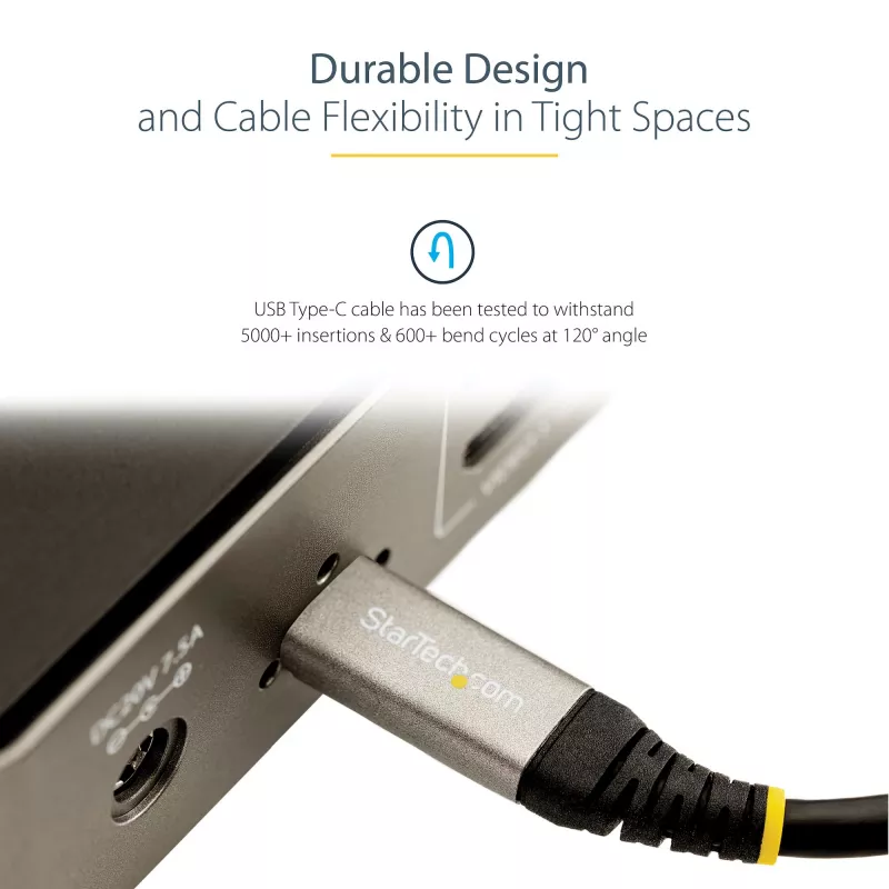 StarTech.com 3ft (1 m) USB-C-kaapeli 10 Gbit/s – USB-IF-sertifioitu USB-C-kaapeli – USB 3.1 Type-C-kaapeli – 100W (5A) Power Delivery -lataus, DP Alt -tila – USB-C–C-kaapeli – lataus ja synkronointi