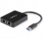 StarTech.com USB 3.0 – kaksiporttinen Gigabit Ethernet -sovitin NIC USB-portilla